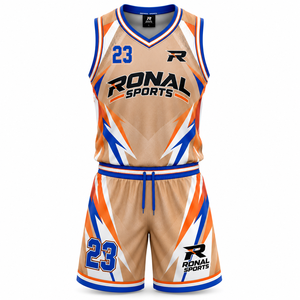 Maillot de basket-ball sans manches en maille respirante réversible, vente en gros, vêtements de sport personnalisés pour équipes, uniforme unisexe pour adultes - Product Image 1