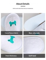 Chaussons d'hiver jetables en coton épaissi antidérapants pour hôtels, maisons d'hôtes et usage domestique - Vente en gros disponible