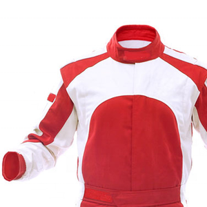 เสื้อแจ็คเก็ตแข่งรถสีแดงขาว แขนยาว ระบายอากาศได้ดี สำหรับผู้ชาย ใส่ได้ทุกฤดู เหมาะสำหรับขี่มอเตอร์ไซค์ - Product Image 1