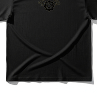 T-shirt Oversize Homme Personnalisé avec Logo Strass Streetwear en Polyester Tricoté Épais Délavé Style Vintage Épaules Tombantes Motif Graphique