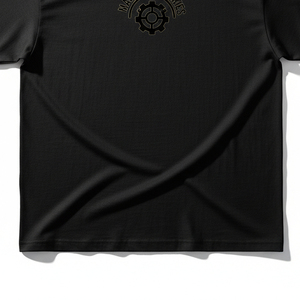 Camiseta Oversize para Hombre con Logo de Diamantes de Imitación Personalizado, Estilo Urbano, Tejido de Poliéster Pesado, Lavado Vintage, Hombro Caído, Diseño Gráfico - Product Image 3