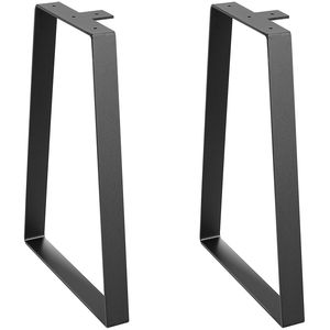 Gambe da tavolo in acciaio trapezoidale da 16 pollici, moderne e pesanti, banco da banco, sostituzione con carico massimo 400 libbre, installazione rapida - Product Image 1