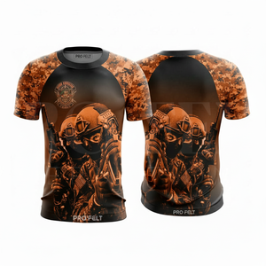 OEM ODM Custom Wholesale Camouflage Short Sleeve Crew Neck Quick Dry <b>Polyester</b> Sublimation Printed Sports Training <b>T</b> <b>Shirt</b> <b>Men</b> - Product Image 6