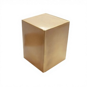 โกศบรรจุอัฐิทองเหลืองทรงลูกบาศก์สำหรับบรรจุอัฐิมนุษย์ - Product Image 1