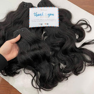 Extensiones de cabello humano vietnamita crudo más vendidas Color natural ondulado natural de doble dibujado RTS al por mayor - Product Image 5