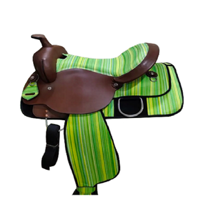 Western Cordura Sintético Plus Cuero Smart Horse Sillín Inigualable Cómodo y Durabilidad/Estilo Occidental Cordura Sillín - Product Image 1
