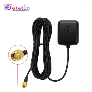 Antenne magnétique active GPS L1 ETEILY ET-GPL1M-1L3-SMS avec câble RG174 (3 m) + connecteur mâle SMA, polarité RHCP, boîtier ABS - Product Image 1