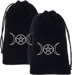 Bolsa de Regalo de Joyería de Terciopelo con Cordón, Personalizada con Logotipo, de Lujo, Reciclable, Bolsa de Almacenamiento para Cartas de Tarot y Velas - Product Image 1