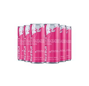 Bebida Energética Red Bull Edición Verano Sabor Melocotón Blanco de Grado Comercial 250ml Venta al por Mayor B2B a Granel - Product Image 2