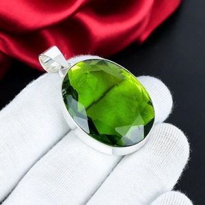 <b>Peridot</b> Pendant 925 Sterling Silver Handmade Green Gemstone <b>Jewelry</b> Pendant for Women Gift - Product Image 5
