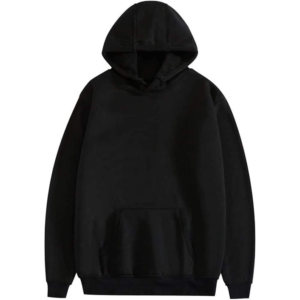 Sweat-shirt à capuche oversize pour homme, couleur unie, en molleton bouclette, décontracté, à manches longues, avec poche, tricoté, pour l'automne - Product Image 1