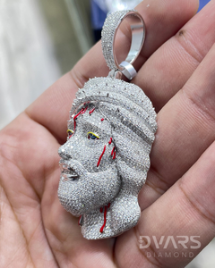 Pendentif Jésus Moissanite VVS Iced Out, Pendentif Hip Hop Personnalisé, Passe le Testeur de Diamant, Pendentif Chrétien pour Hommes, Pendentif en Argent 925 - Product Image 4