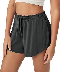 Pantalones Cortos de Mujer con Logotipo Personalizado, de Algodón Grueso y Suave, con Bolsillos, Estilo Cargo, para Descansar - Product Image 1