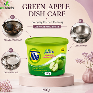 Pâte à vaisselle Premium Pomme Verte 250g Pot Nettoyant Cuisine Ultra-Puissant Dégraissant Formule Aloès Vera |   Entretien quotidien de la vaisselle - Product Image 5