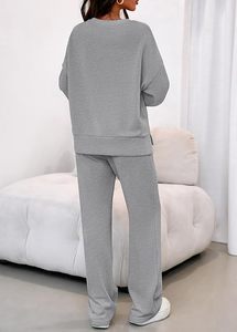 Conjunto de Sudadera con Capucha Oversize y Pantalones de Chándal de Forro Polar Premium para Mujer, Conjunto Deportivo de Sudadera con Capucha y Pantalones de Chándal para Mujer - Product Image 2