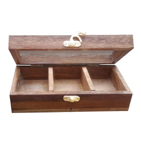 Boîte en bois avec couvercle pour fruits secs, ustensiles de cuisine, boîte en bois pour bonbons, chips, biscuits, autres collations - Product Image 6