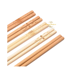 Palillos de bambú ecológicos, juego de cubiertos de madera orgánica y sostenible para servicio de comida en restaurantes asiáticos Vietchoice - Product Image 6