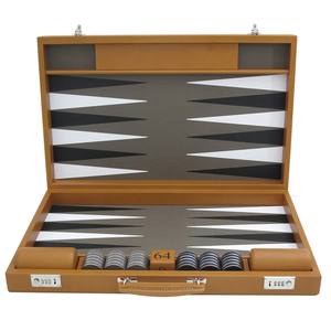 Estuche de Lujo para Juego de Backgammon con Diseño de Piel de Cocodrilo, Juego de Mesa Portátil Premium para Viajes con Agitador de Dados, Regalo Corporativo y Decoración para el Hogar - Product Image 3