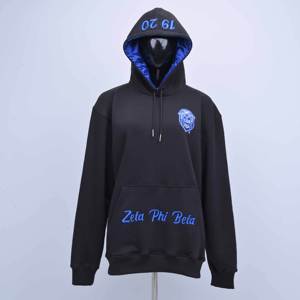 Premium Quality With Custom Logo Manufacturer <b>Black</b> With Front And Hood Embroidery Cotton <b>Fleece</b> Wholesale Hoodies For Women's - Product Image 1
