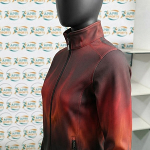 Vestes softshell pour hommes fabriquées en usine, vente directe, polyester et nylon, fermeture éclair, imperméables, en promotion. - Product Image 5