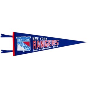 New York Yankees Pennant Flag Navy Blue Triangle Shape Silk Screen Printed Durable Sports <b>Banner</b> - Product Image 5