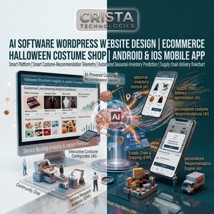 ซอฟต์แวร์ AI การออกแบบเว็บไซต์ WordPress ร้านค้าออนไลน์ ร้านขายชุดฮาโลวีน แอปมือถือ Android iOS เทมเพลต Shopify ซอฟต์แวร์ AI CRM - Product Image 1