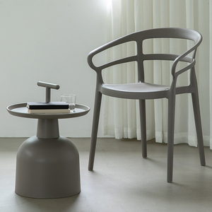 Sillón de Plástico Moderno e Integrado, Diseño Ergonómico Hueco, Silla de Comedor <span class=keywords><strong>para</strong></span> Uso en Interiores y Exteriores, Hogar y Comercios - Product Image 3