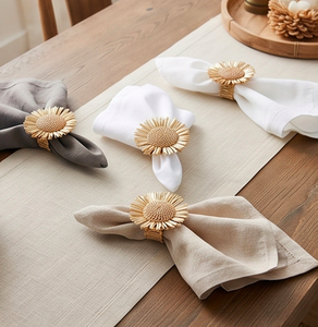 Anneau de serviette en jute pour décoration de table rustique, apporte un charme naturel à la mise en place de la table, parfait pour les fêtes et les mariages - Product Image 5