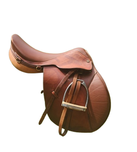 Silla de Montar Inglesa de Cuero Premium, Hecha a Mano, Cómoda, Duradera, Ligera y Segura, Equipo Ecuestre - Product Image 1