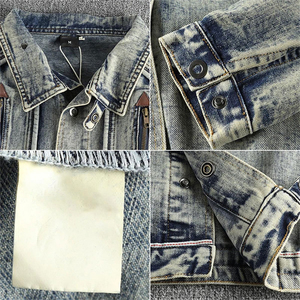 Manufacturer Custom Logo <b>Men</b> Acid Wash <b>Denim</b> Puffer <b>Jacket</b> Vintage Oversized Streetwear Winter Padded <b>Denim</b> Coat OEM ODM - Product Image 5