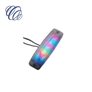 Prismas lineales de alta refracción con facetas de diamante 3D, luz de marcador lateral decorativa RGB - Product Image 1