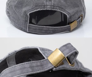 Custom Logo Unisex Washed Denim <b>Baseball</b> <b>Cap</b> 6-Panel Adjustable Solid Color Casual Hat for Adults Four Seasons Wear - Product Image 2