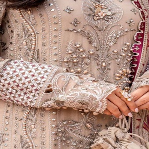 Stylish Luxury Chiffon 3-Piece Women's Party Dresses Beautiful Boutique Suits Riaz Arts Volume Jhoomro Indian Pakistani Clothing - Product Image 2