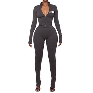 Women <b>Tracksuits</b> <b>Winter</b> Streetwear 2 Piece Set Lightweight Breathable Plus Size 100% Cotton Fleece Fabric - Product Image 6
