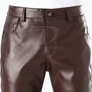 Pantalones de Cuero para Hombre, Elegantes, Transpirables, Suaves, Duraderos, Cómodos, Ideales para Actividades al Aire Libre y Uso Diario - Product Image 6