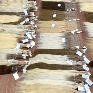 Precio de fábrica, cabello humano vietnamita 100%, rubio, liso y ondulado, cierre de encaje HD sin enredos ni caída. - Product Image 1