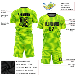 polyester <b>Name</b> Printing Style for Adults Custom Made Soccer Wear Slim Fit Uniforms Sublimation Printing on Plain Blank Material - Product Image 3