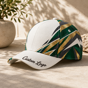 Casquette de baseball en velours côtelé blanc de qualité supérieure, logo brodé 3D personnalisé, 6 panneaux, fermeture à pression réglable, unisexe, chapeau décontracté pour l'extérieur - Product Image 1