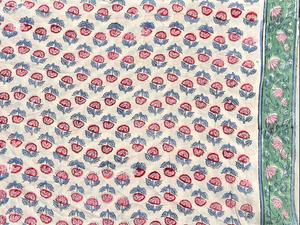 Tela 100% algodón suave y puro con estampado floral para ropa - Túnica india para vestidos, cortinas, ropa de dormir, juguetes, ligera - Product Image 4