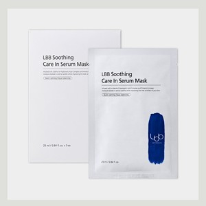 มาส์กบำรุงผิวหน้า LBB Soothing Care In Serum Mask ผลิตในเกาหลี 25 มล. x 5 แผ่นสีขาว ไฮยาลูรอนิค แอซิด สมุนไพร - Product Image 3