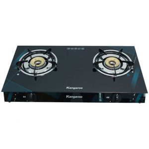 Cuisinière à gaz double brûleur KANGAROO, surface en verre, allumage électronique, fabriquée au Vietnam, pour hôtel et usage domestique, classe énergétique - Product Image 4