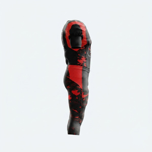 Ensemble d'uniformes de football américain personnalisés, noir, rouge, camouflage, une pièce, vêtements de sport pour adultes, tissu respirant, jersey sublimé ajusté - Product Image 3