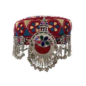 Dernier design de casquette afghane, idéale pour les fêtes et le quotidien, couleur personnalisable, pompons en acier ajustables, couvre-chef féminin, chapeaux afghans - Product Image 1