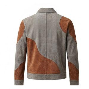 Modern <b>Suede</b> <b>Leather</b> <b>Jacket</b> With Tailored Slim Fit Elegant Style Premium Material For Men Fashion Collections - Product Image 2