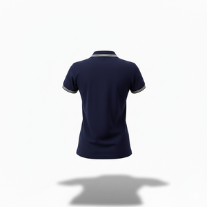 Chemise de golf décontractée pour femme 100 % coton tricoté, coupe ajustée, respirante, infroissable, imprimée, sport d'été, logo personnalisé - Product Image 2