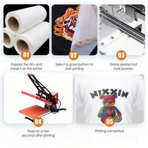 Película de Transferencia de Calor de Alta Calidad en Hojas A4, Material PET para Impresión DTF en Ropa, para Máquina de Transferencia de Calor por Presión - Product Image 6