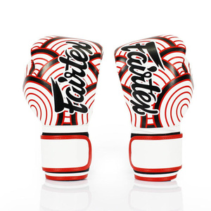 ถุงมือชกมวยไทย Fairtex คุณภาพสูง สำหรับมืออาชีพ MMA มวยไทย น้ำหนักเบา ระบายอากาศได้ดี หนังแท้ ปิดนิ้วเต็มรูปแบบ ปรับขนาดได้ - Product Image 6