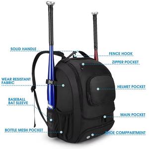 Bolsa de Béisbol y Sóftbol Profesional ERID SPORTS, Mochila Grande para Almacenamiento de Equipo Deportivo, con Compartimento para Casco y Zapatos, para Equipos - Product Image 2