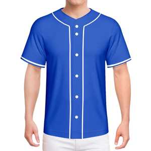 Maillot de baseball pour homme à manches courtes, boutonné sur le devant, couleur unie, maille respirante, coupe classique, vêtements pour toutes les saisons - Product Image 3