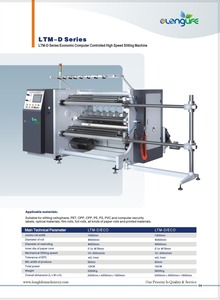 Rebobinadora Cortadora LTM D-M2 de Alta Velocidad para Conversión de Bobina a Bobina de CPP, con Soporte de Impresión PLC HMI - Product Image 2
